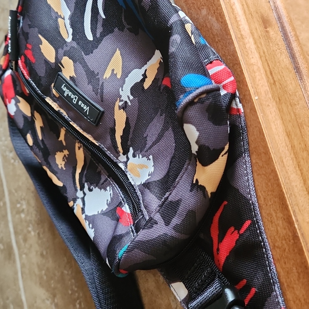 Vera Bradley Black and Red Floral Belt Bag with Ajustable Strap - Picture 7 of 7